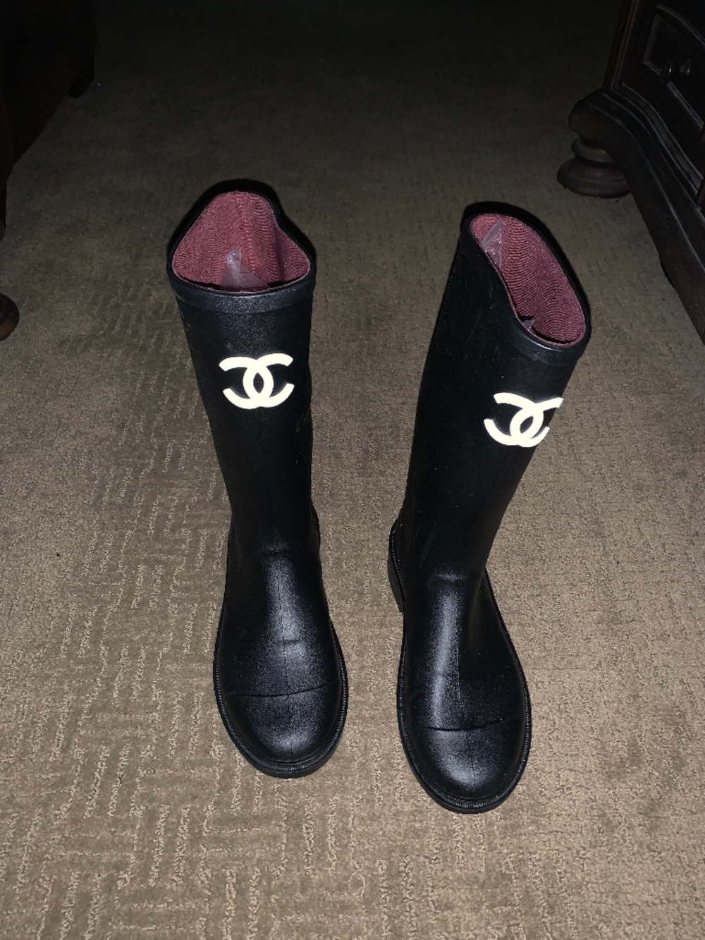 Interlocking CC Logo Rain Boots